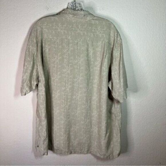 Tasso Elba mens silk linen blend button front shirt size XL - Picture 2 of 5